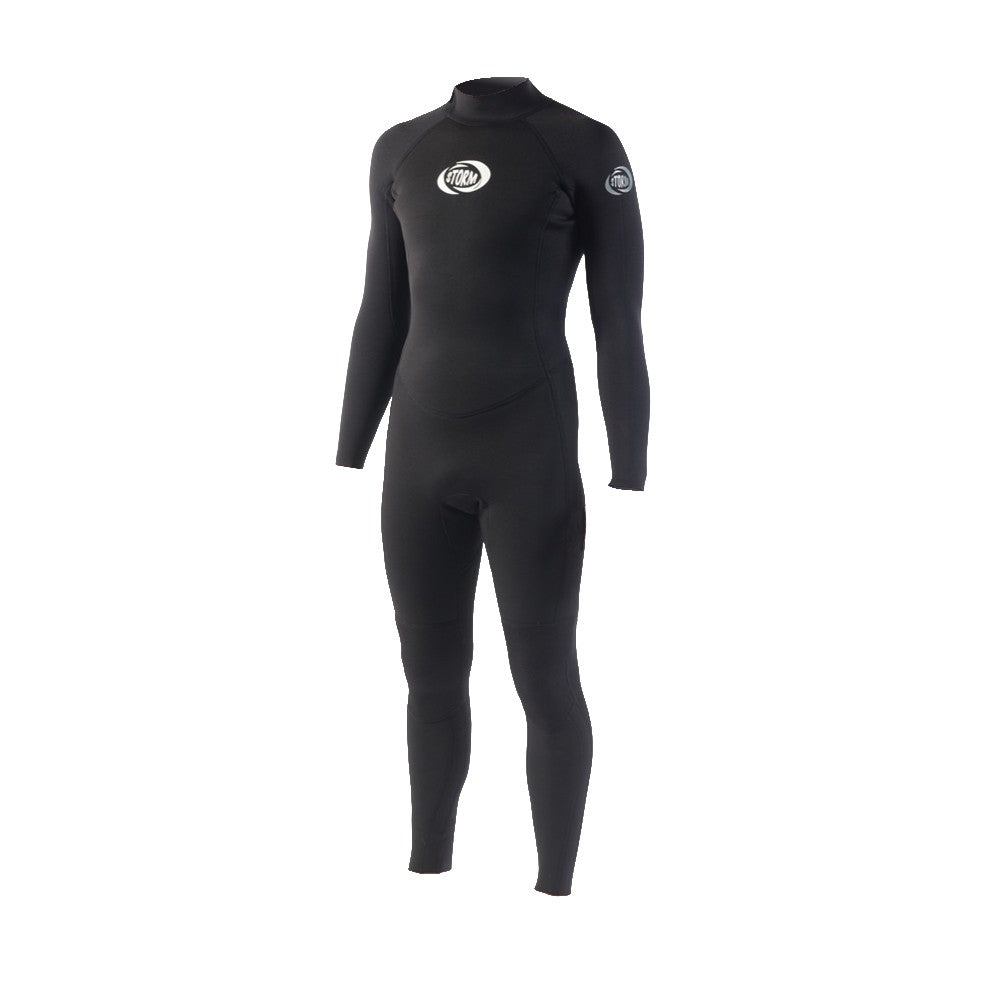 STORM - Surfing wetsuit - Integral 3/2mm - Back Zip - Black