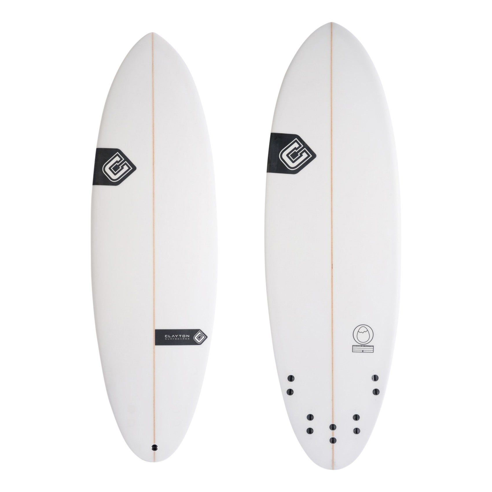 CLAYTON Tablas de Surf Huevo (5 puntas) (PU) FCS