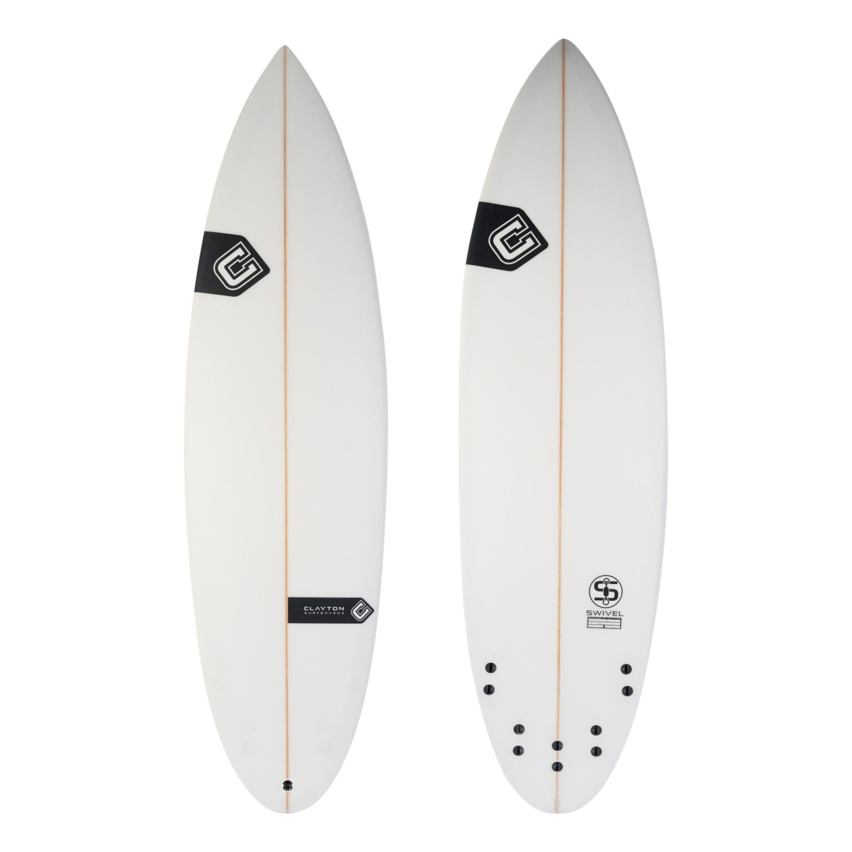 Tablas de surf CLAYTON - Giratorias (5 aletas FCS) (PU) - 5'9