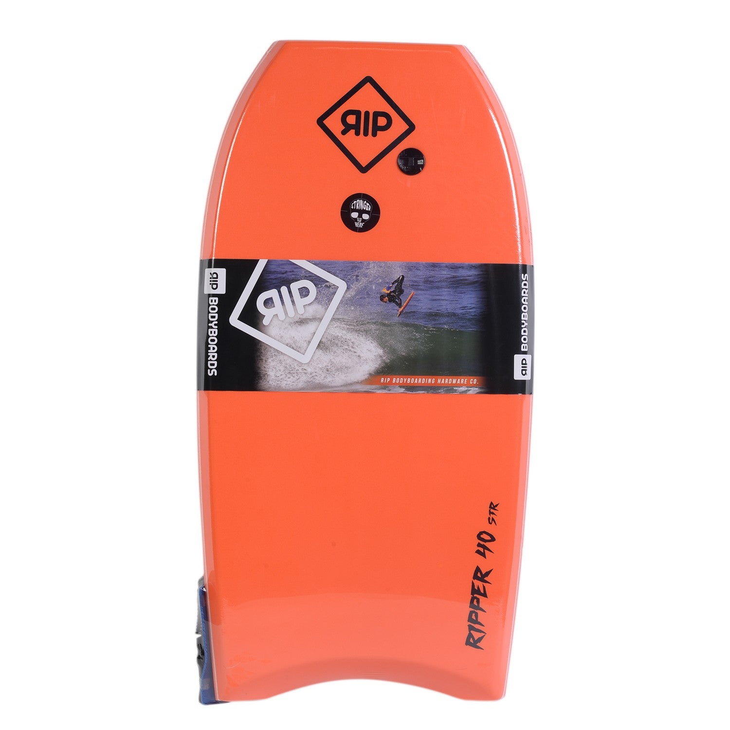 RIP Bodyboard - Ripper Stringer con leash (EPS) - Naranja / Azul