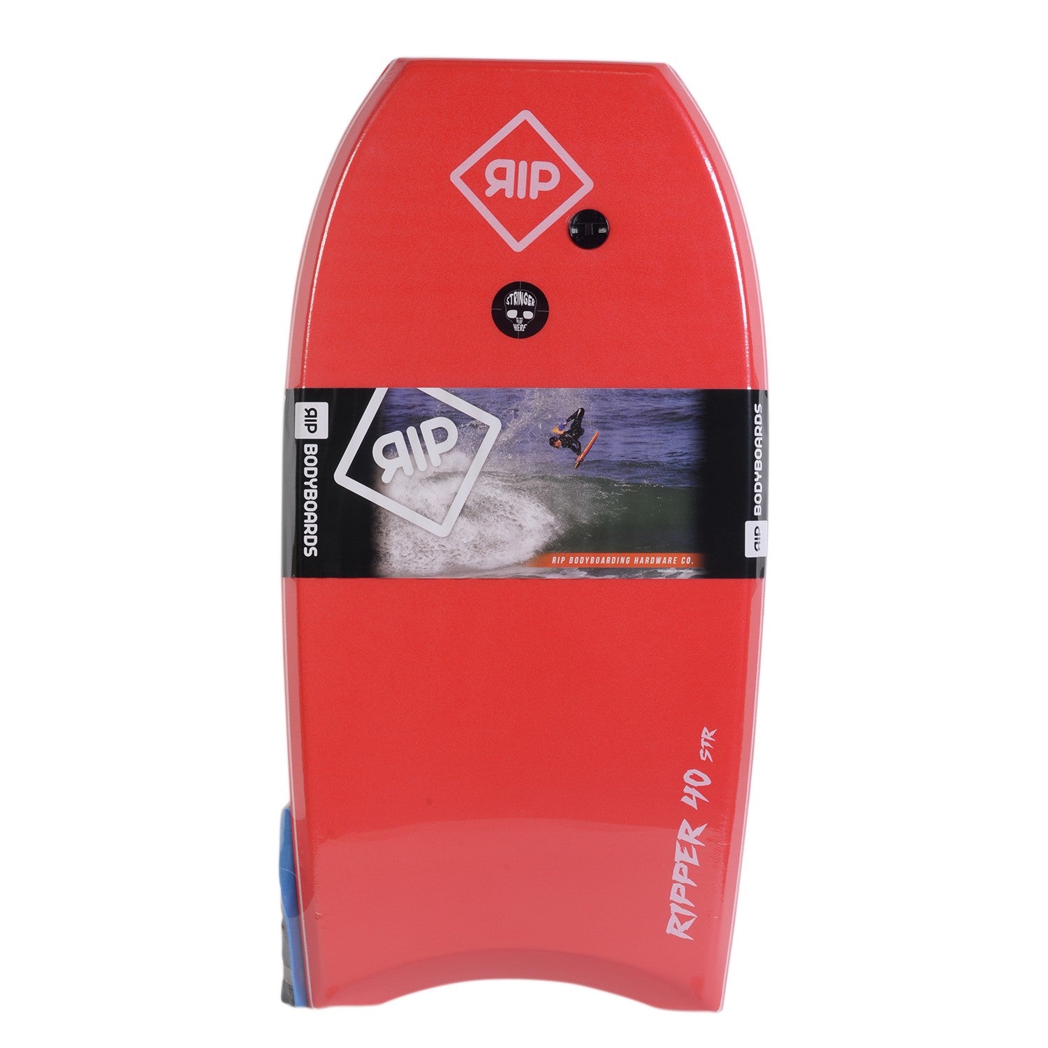RIP Bodyboard - Ripper Stringer con leash (EPS) - Rojo / Blanco