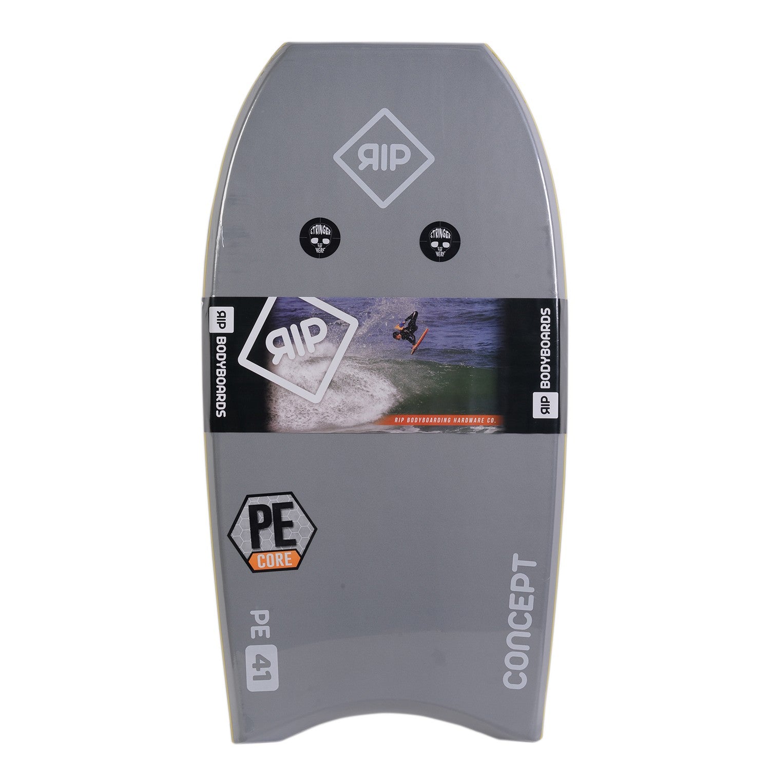 RIP Bodyboard - Concept (PE) Stringer - Gray / White