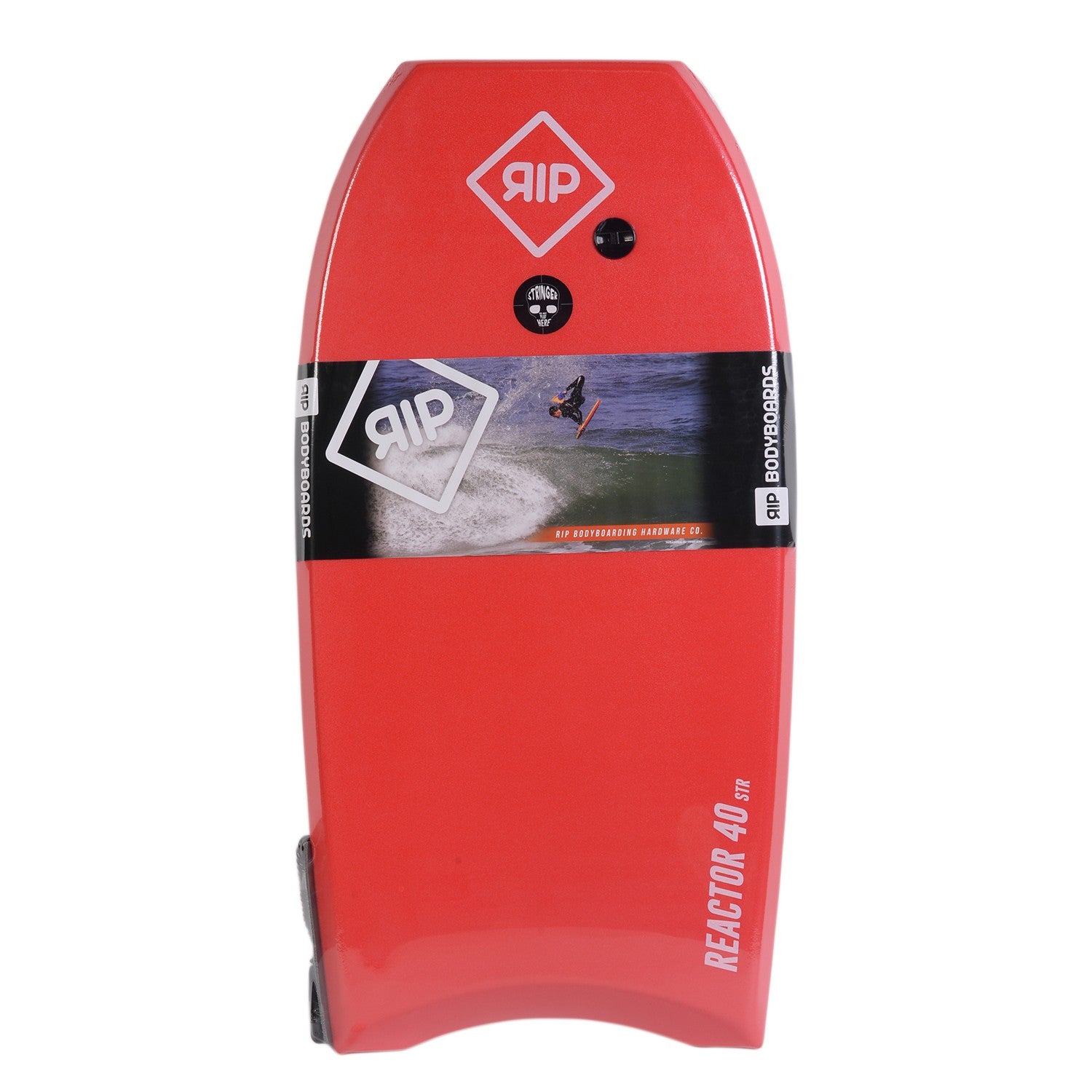 RIP Bodyboard - Reactor Stringer avec leash (EPS) - Red / White