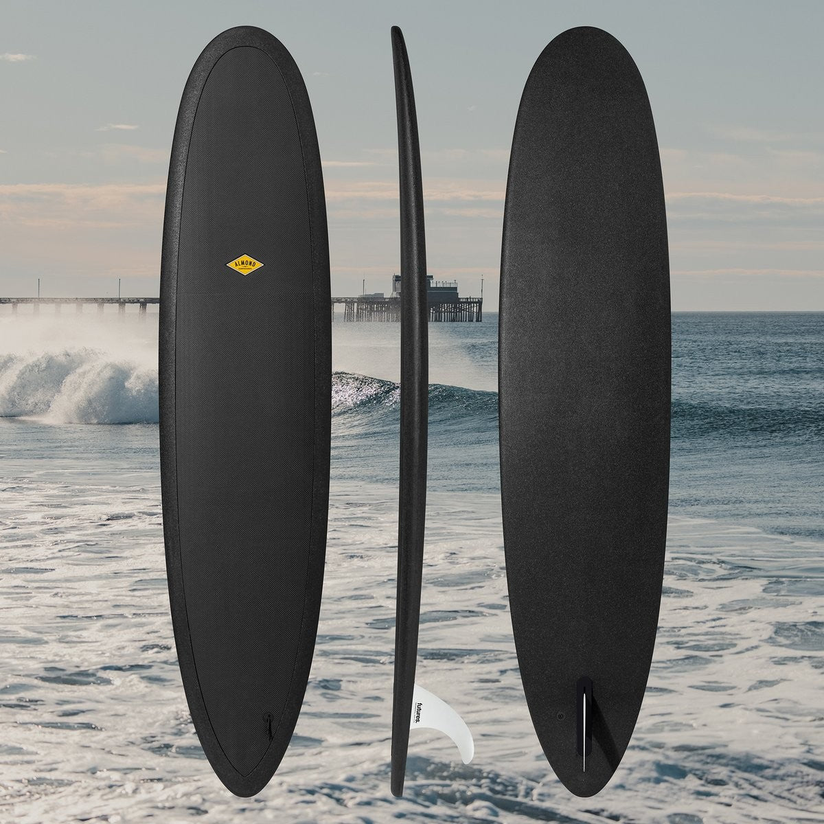 ALMOND Surfboards - R-Series Joy 8' - Black 