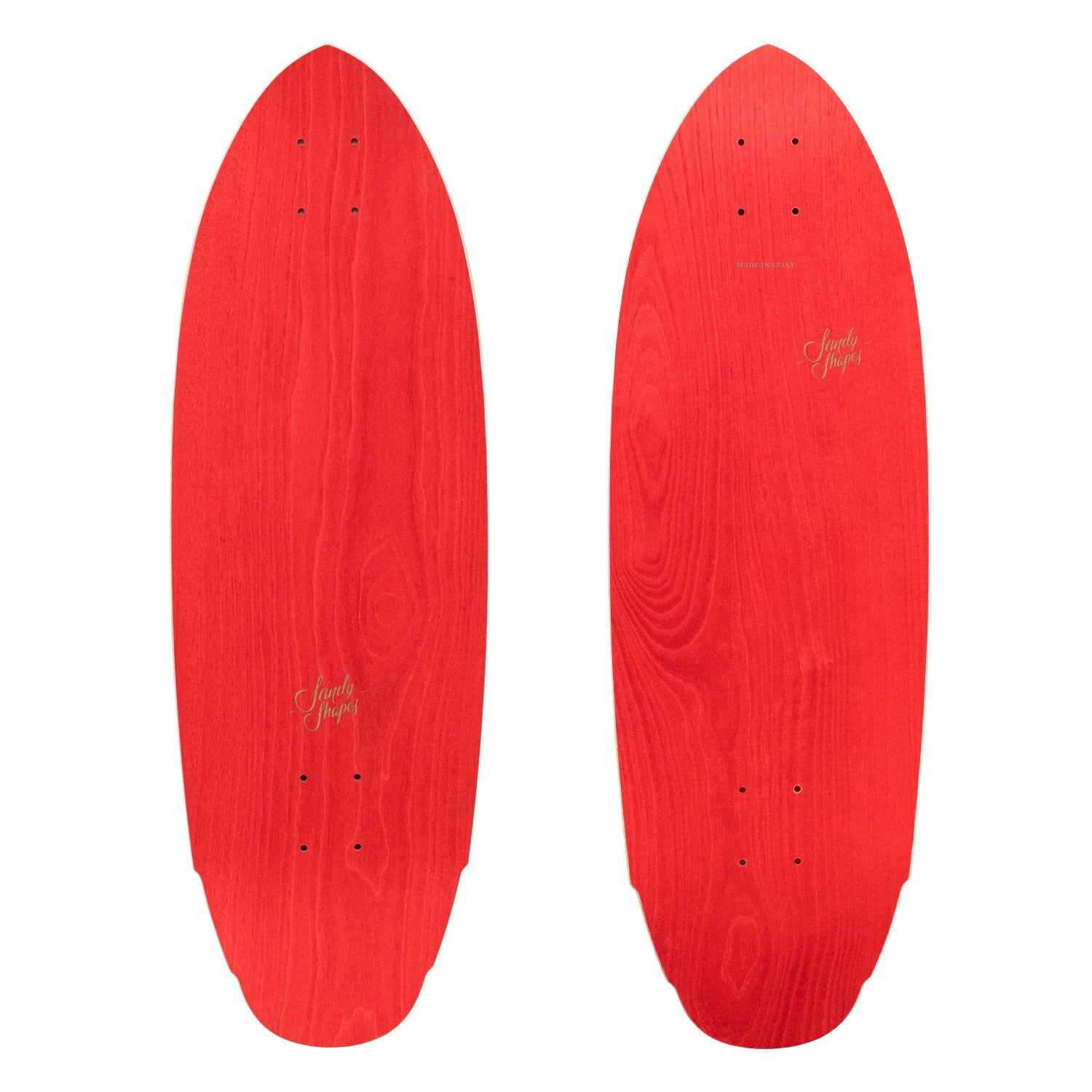 Sandy Shapes - Mediterraneo Surf Skate (Pack Completo) - Rojo 