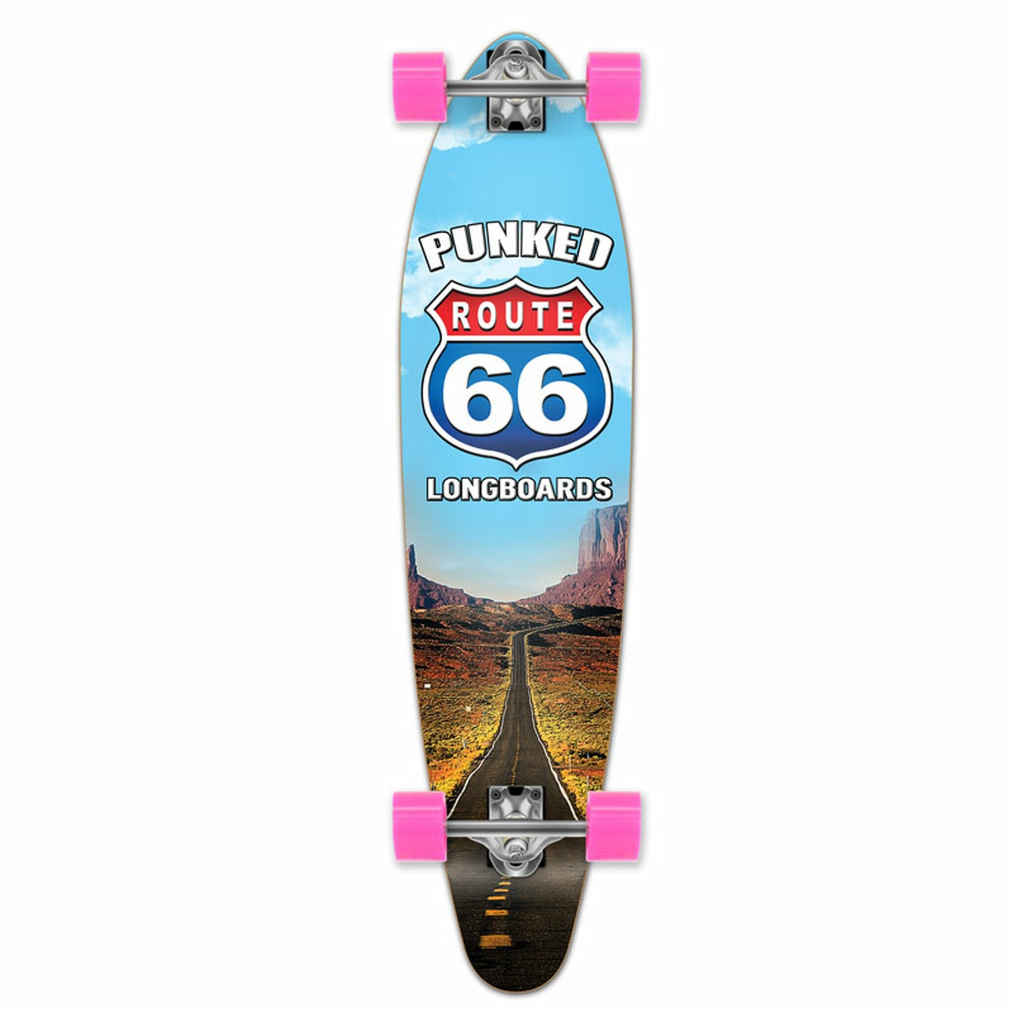 YOCAHER - The Run Kicktail Longboard - Tabla completa