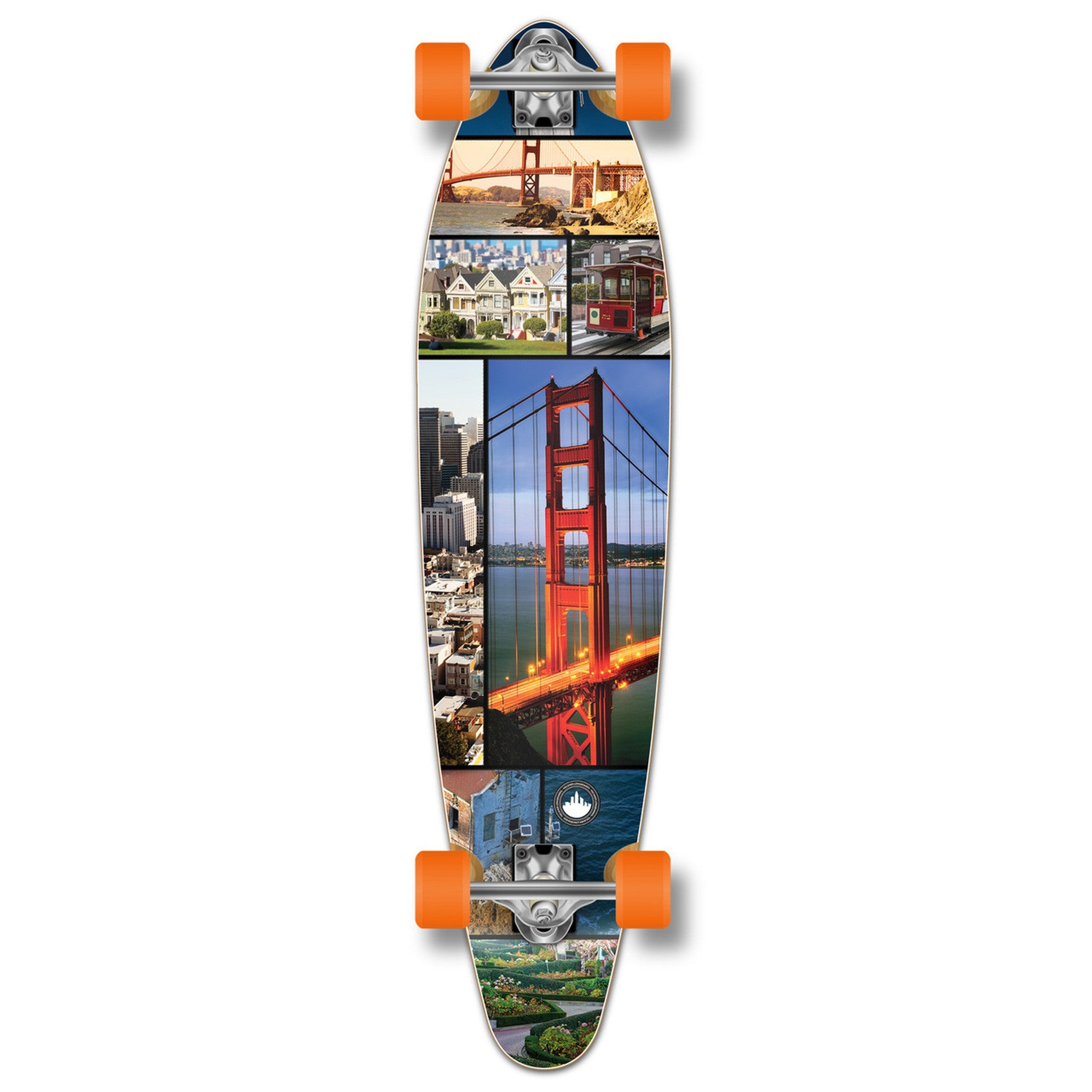 YOCAHER - Longboard San Francisco Kicktail - Tabla completa