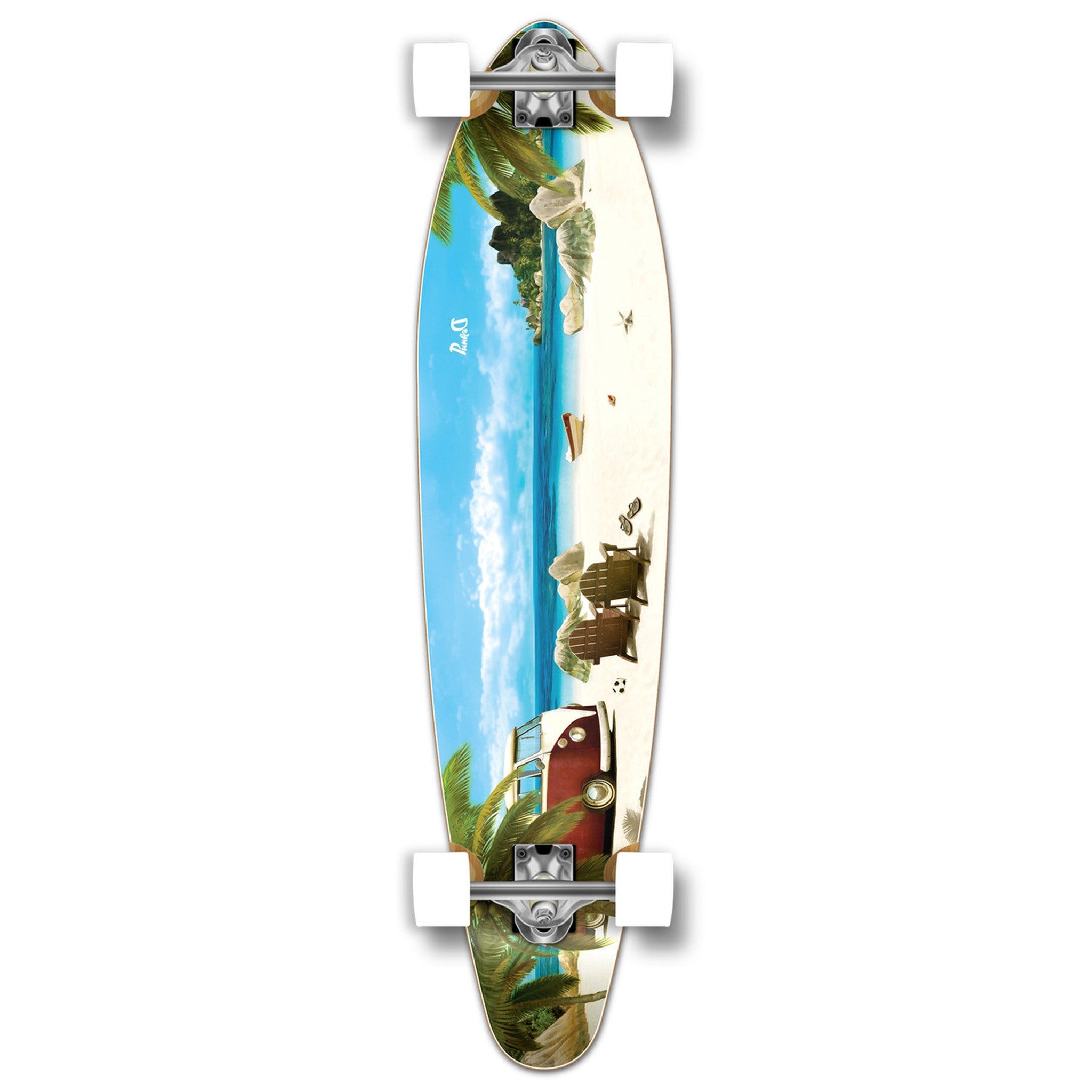 YOCAHER - Getaway Kicktail Longboard - Complete Board