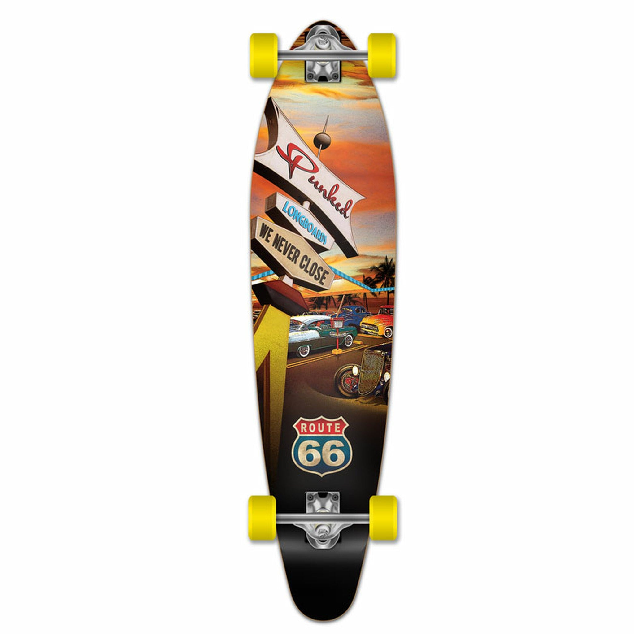 YOCAHER - Longboard Diner Kicktail - Tabla completa