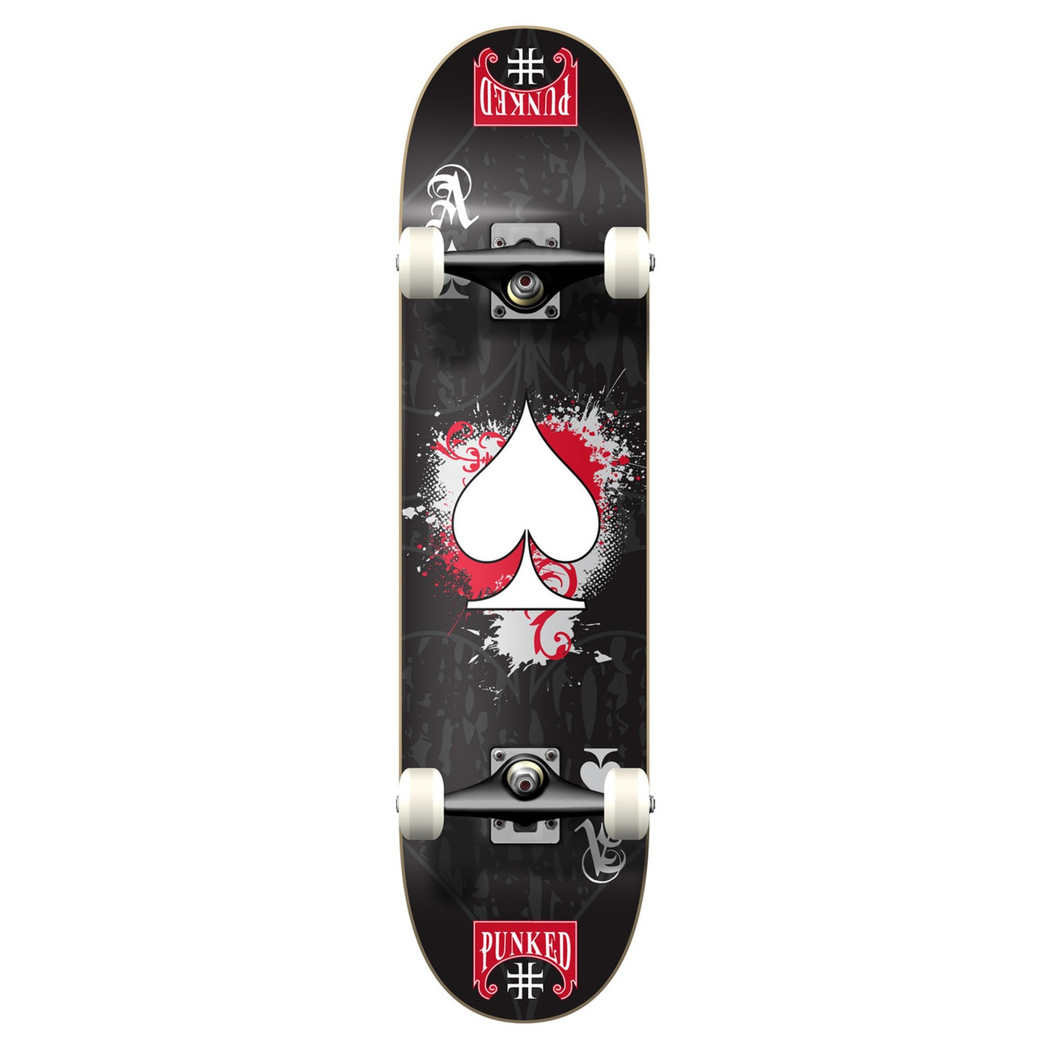 YOCAHER Ace Black - Street Skateboard - Complete Board