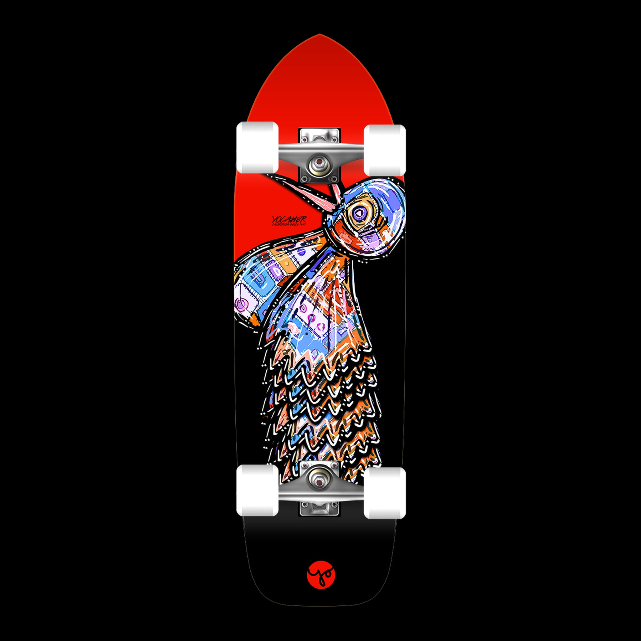YOCAHER Red Bird - Old School Cruiser - Complete Board