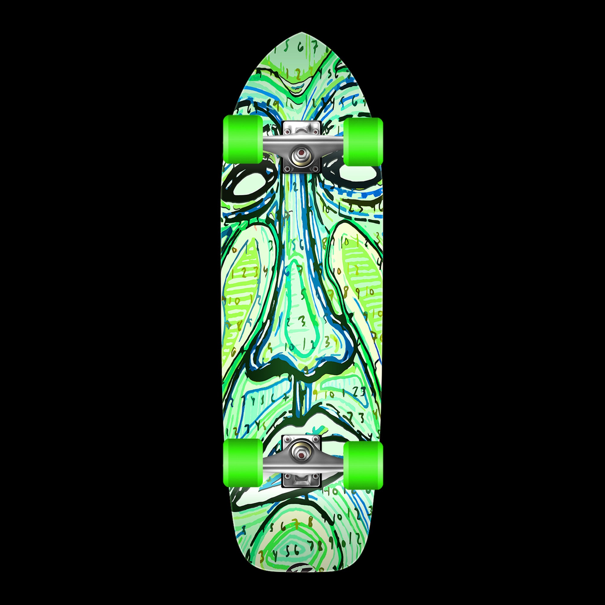 YOCAHER Countdown - Old School Cruiser - Complete Board