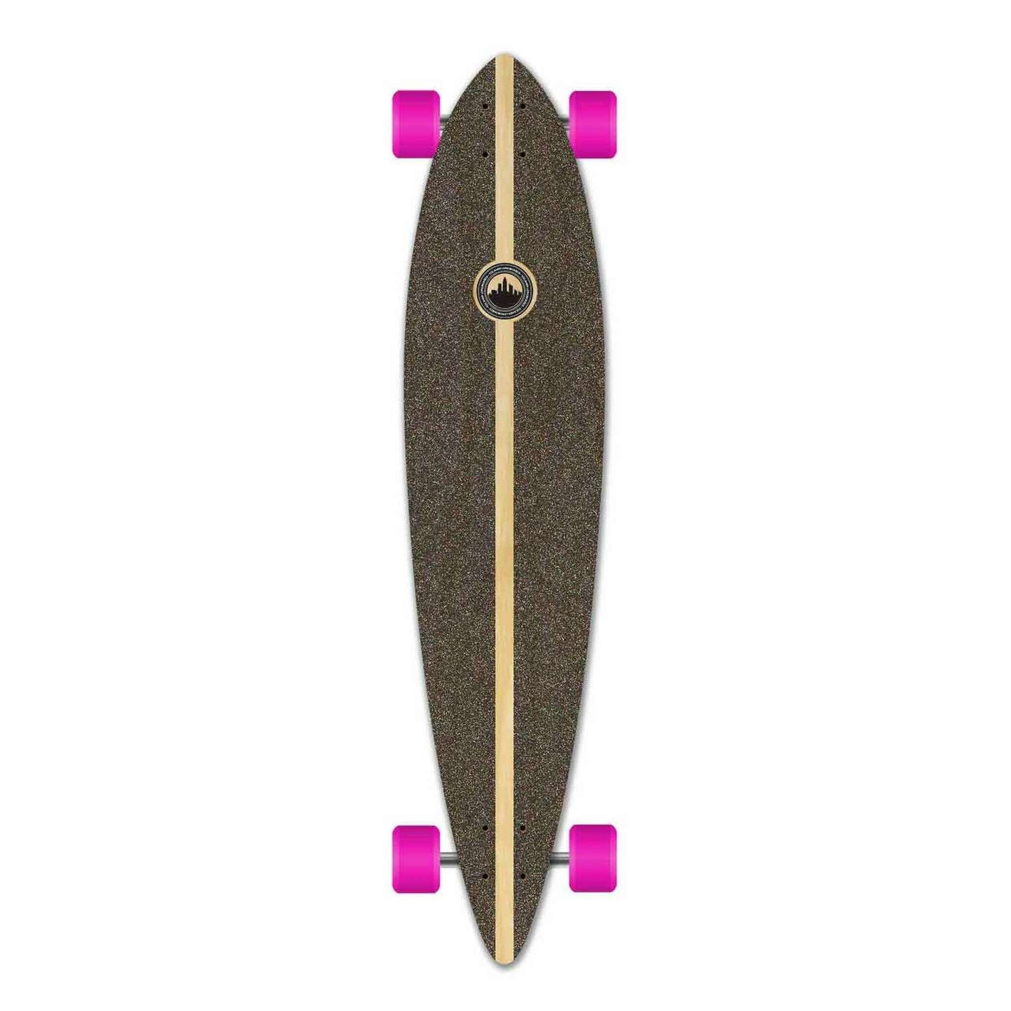 YOCAHER - Surf's Up Pintail Longboard - Complete Board