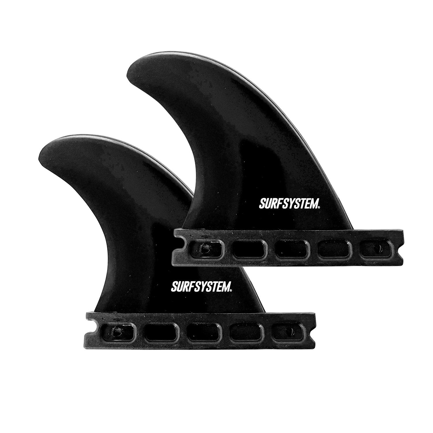 SURF SYSTEM Side Fins GL - Set de 2 dérives - Futures - Black