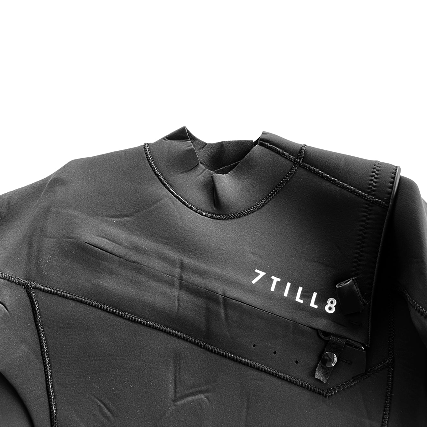 7TILL8 - Combinaison 3/2mm - Front Zip - Fullsuit - Black