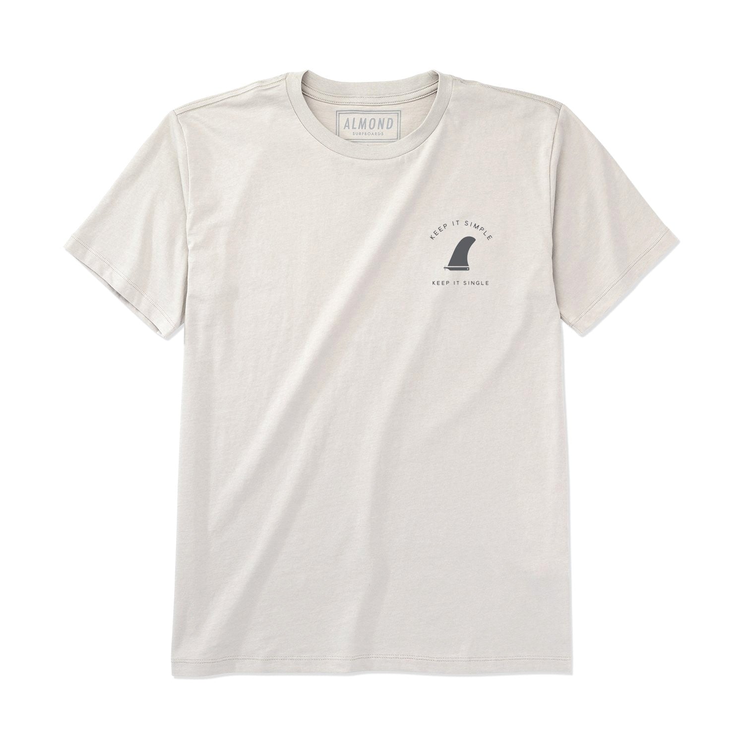 Almond Surfboards - Keep It Simple Tee - Grey