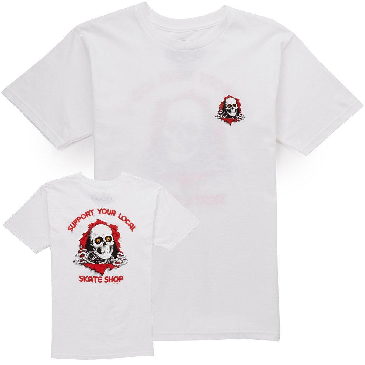 Camiseta Bones - Camiseta de soporte - Blanco