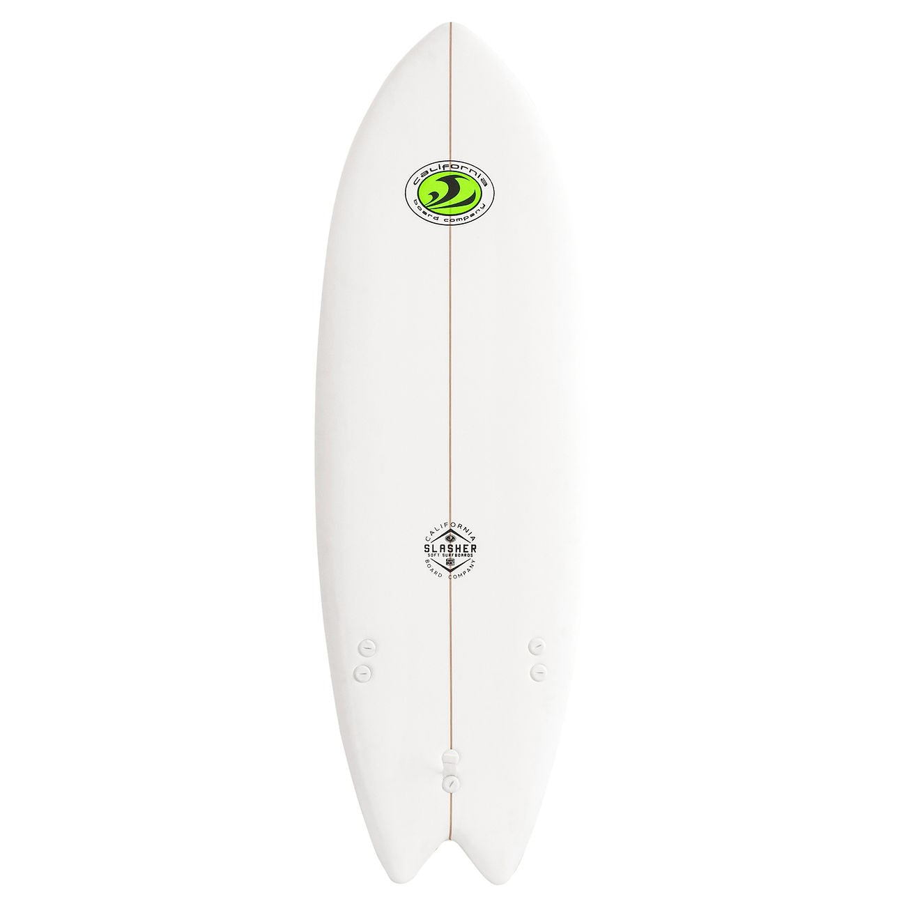 CBC - Tabla de surf de espuma - Softboard Slasher 5'8 Fish - Blanco