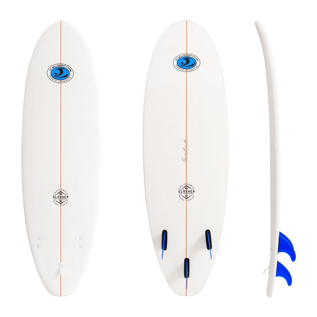 CBC - Foam Surfboard - Softboard Slasher 6'0 - White