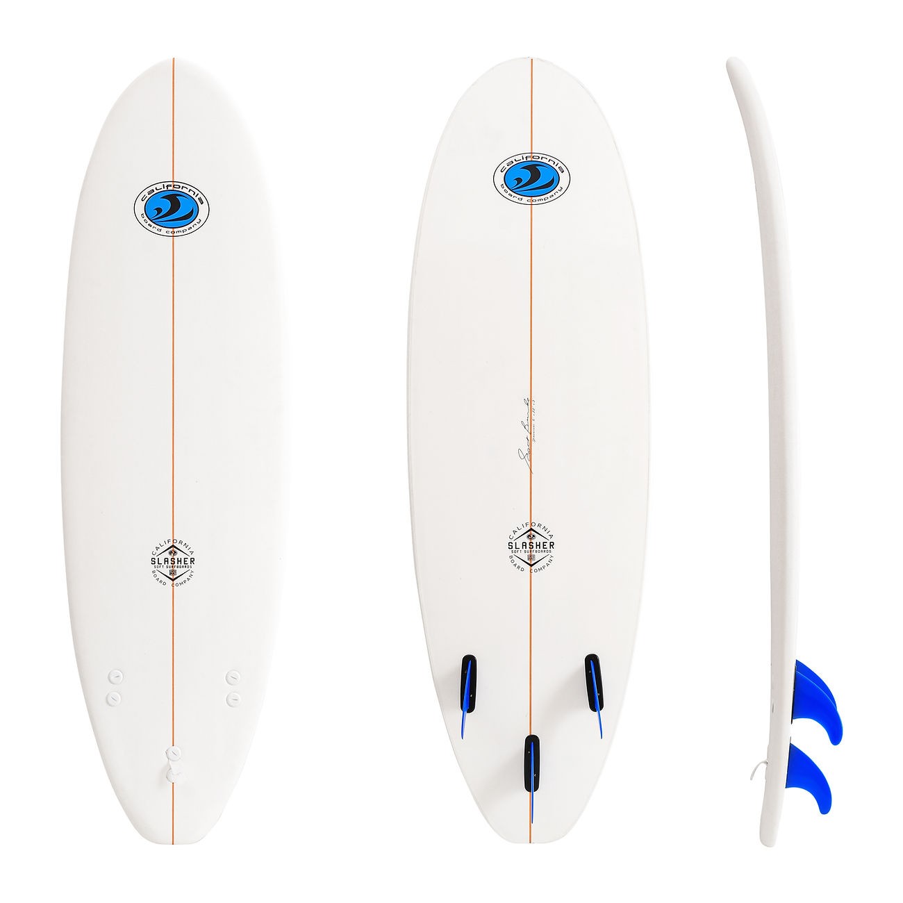 CBC - Planche de Surf en mousse - Softboard Slasher 6'0 - White