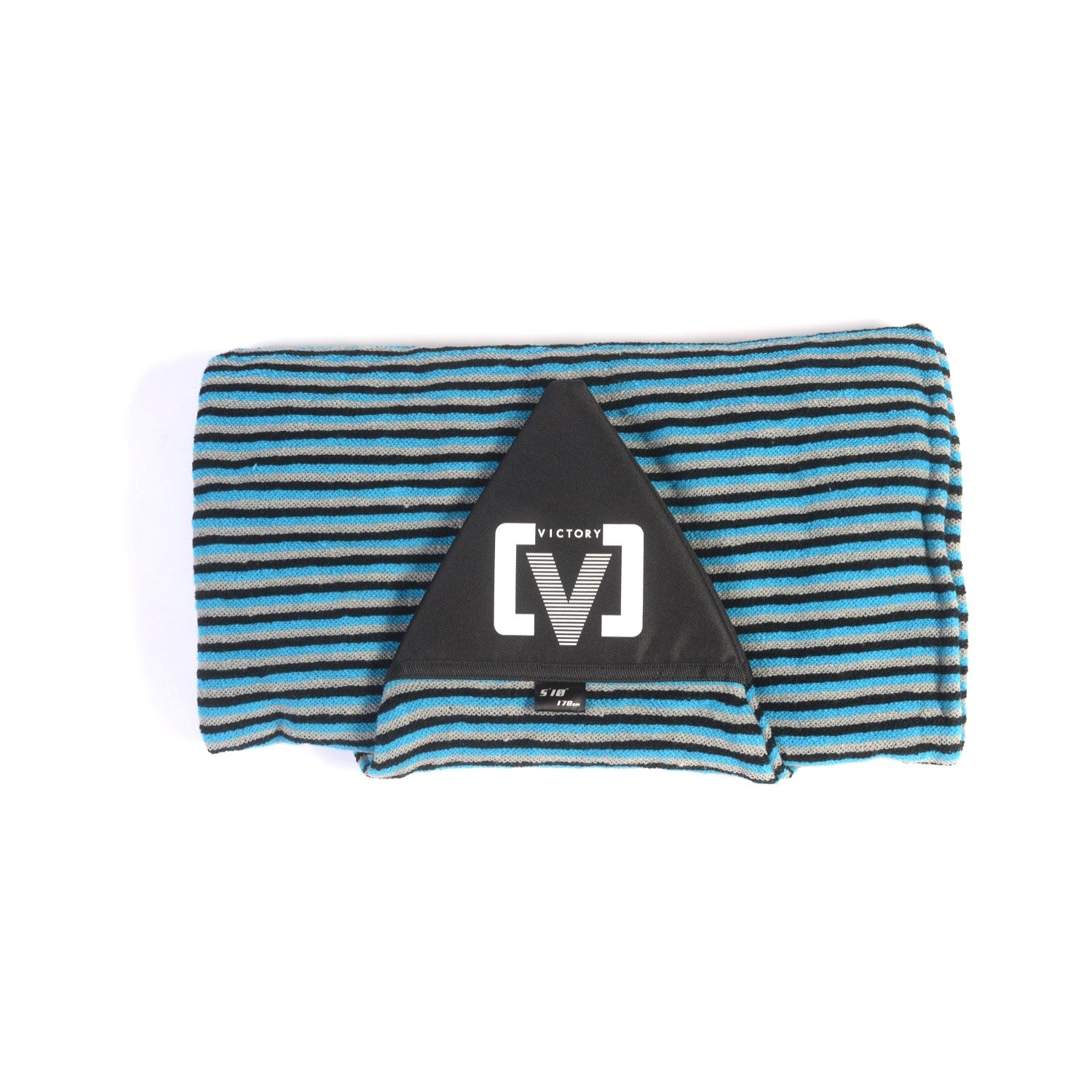 VICTORY - Surf sock cover - Shortboard - 5'10 - Black / Green