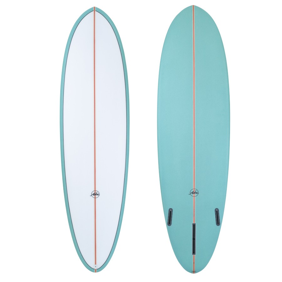 ALOHA Surfboards - Fun Division Mid 7'6 (PU) PVCP Aqua - Futures