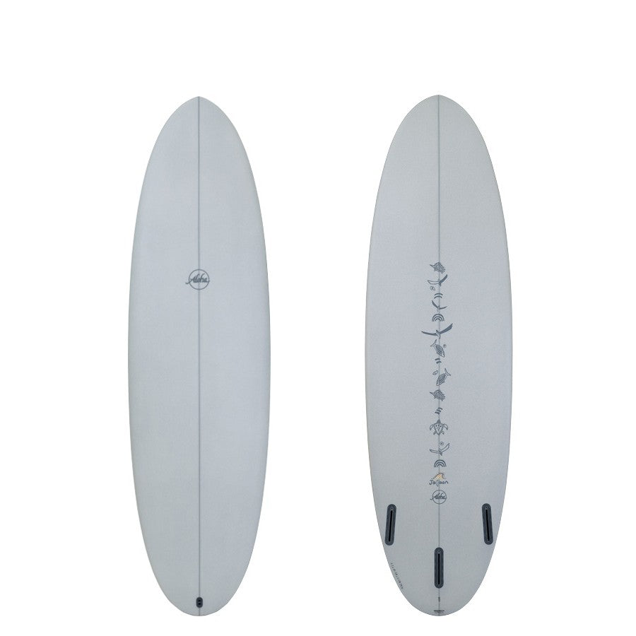 ALOHA Surfboards x Jalaan Peanut 6'6 (PU) Ash Grey - Futures