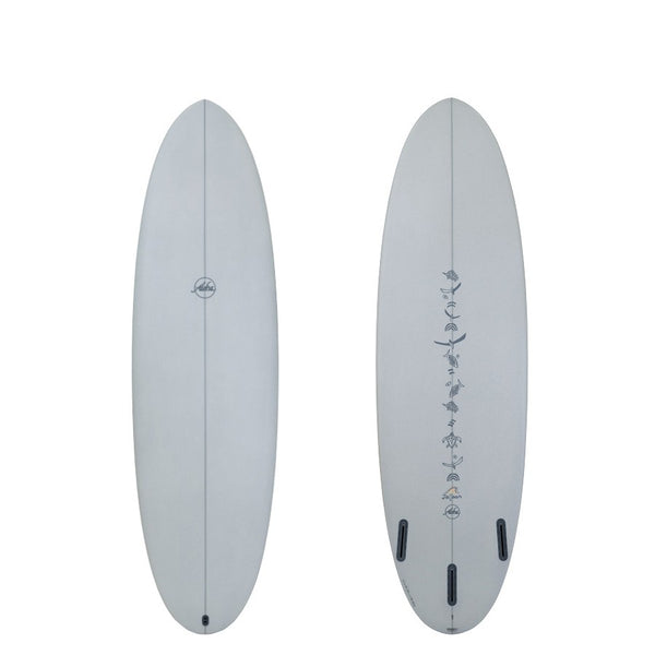 ALOHA サーフボード　JALALAAN PEANUT 6.2 future Aloha Jalaan Peanut PU Mid Length Surfboard - Berry – ManGo