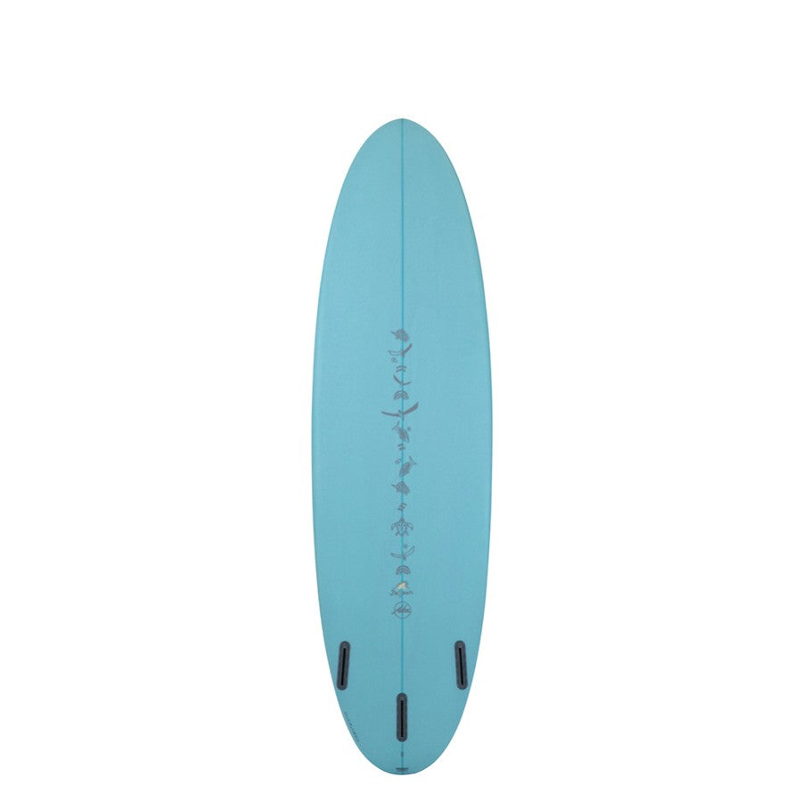 ALOHA Surfboards x Jalaan Peanut 6'6 (PU) Aqua - Futures