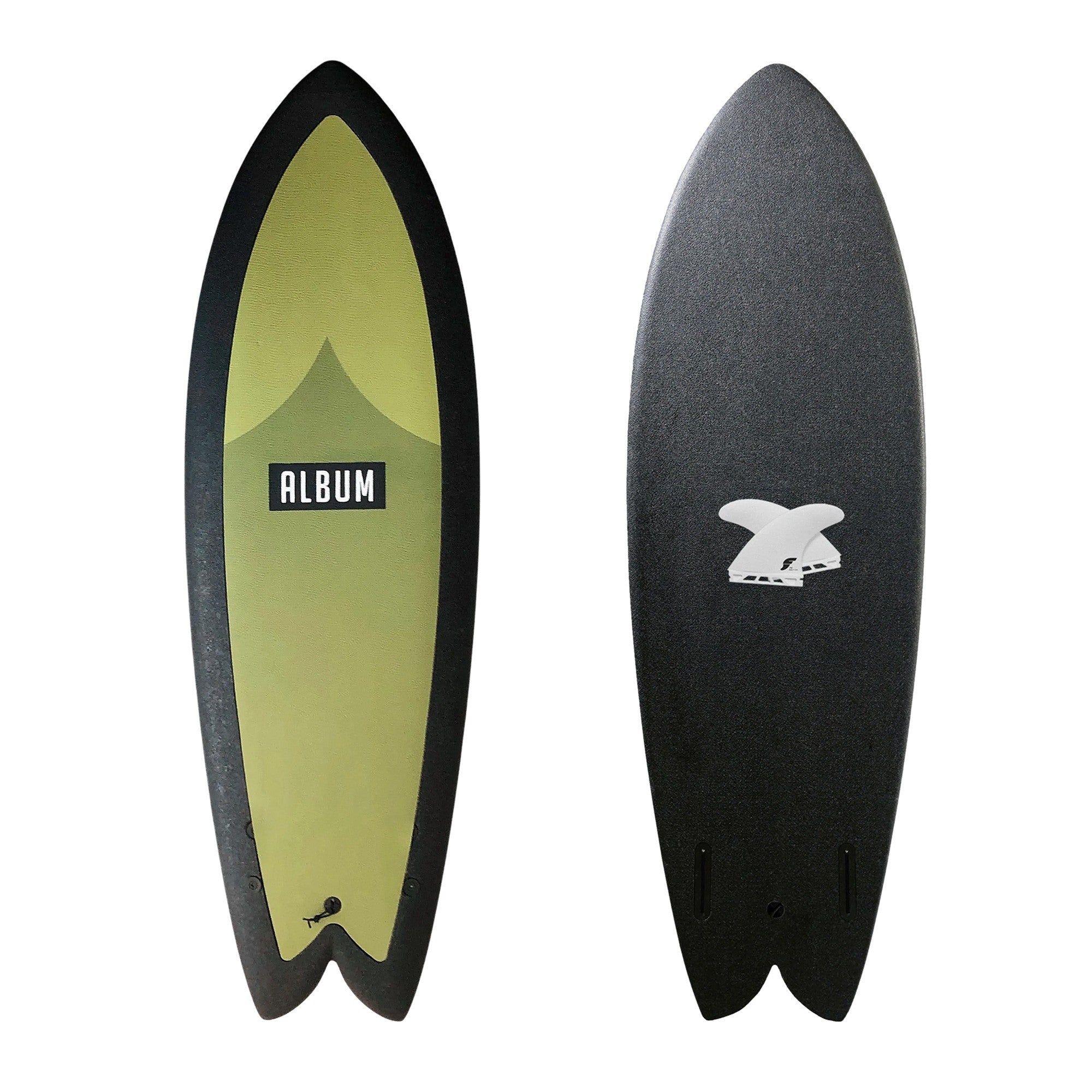 Tablas de surf ALBUM - Presto Fish 5'7 Soft Top - Oliva