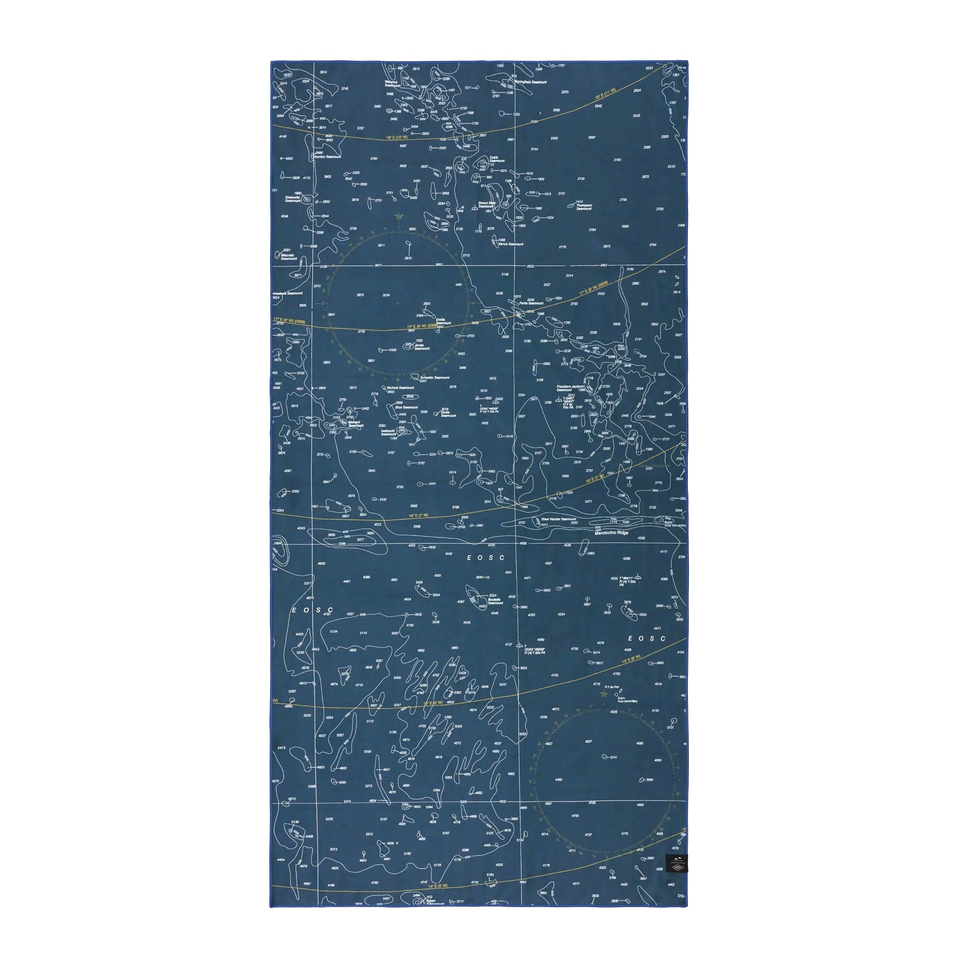 ALMOND x SLOWTIDE - Serviette de plage Quick Dry Towel - Navy