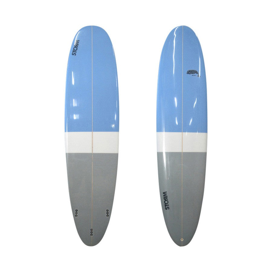 STORM Surfboard - Longboard - 8'0 - Blue Whale - Round tail