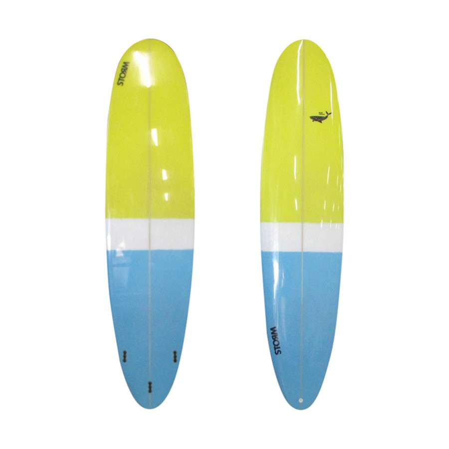 STORM Surfboard - Longboard - 8'0 - Blue Whale - Round tail