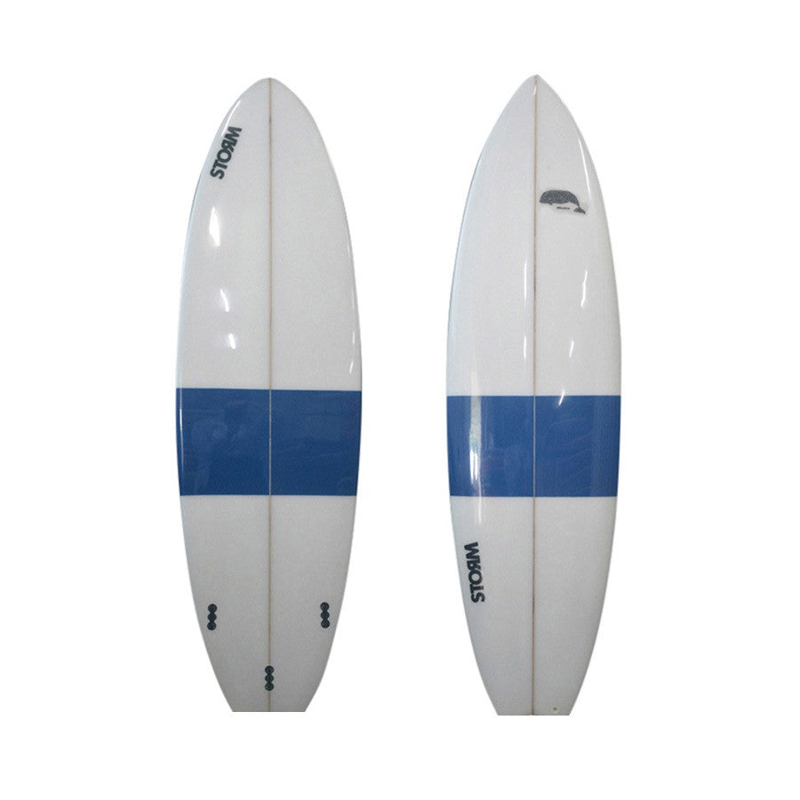 Tabla de surf STORM - Mini Malibu - 6'4 - Beluga
