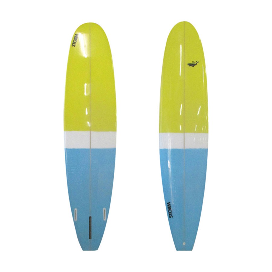 STORM Surfboard - Longboard - 9'0 - Beluga - Blue Whale