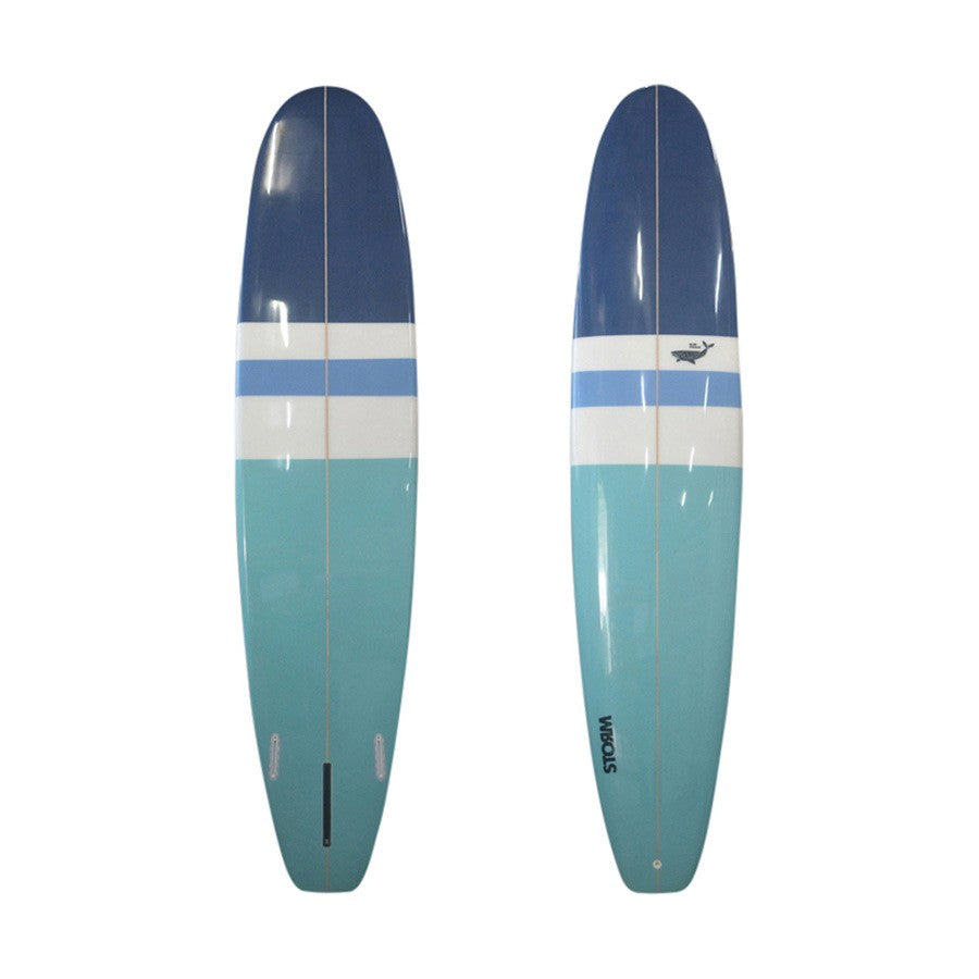 STORM Surfboard - Longboard - 9'0 - Beluga - Blue Whale