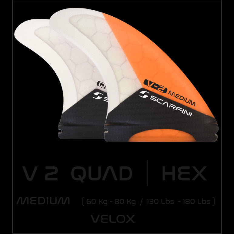 SCARFINI - Quad VELOX CARBON - Talla M (Futuros) 