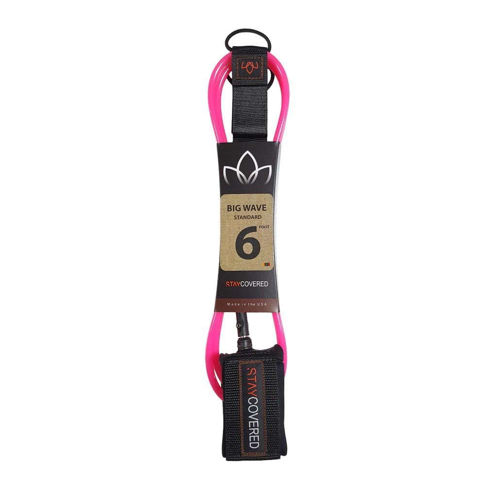 STAY COVERED - Big Wave Standard Leash - Pink