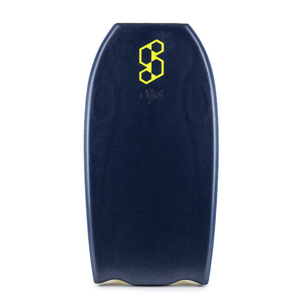 Science Bodyboard - Style LTD Flat Bat F4 PP - Azul medianoche / Amarillo