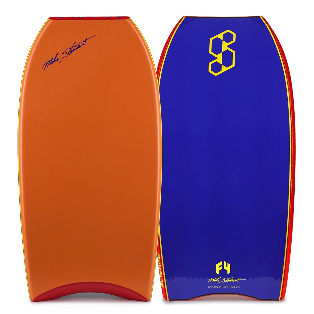 Bodyboard Science - Style Loaded F4 Quad Vent PP - Naranja / Azul oscuro