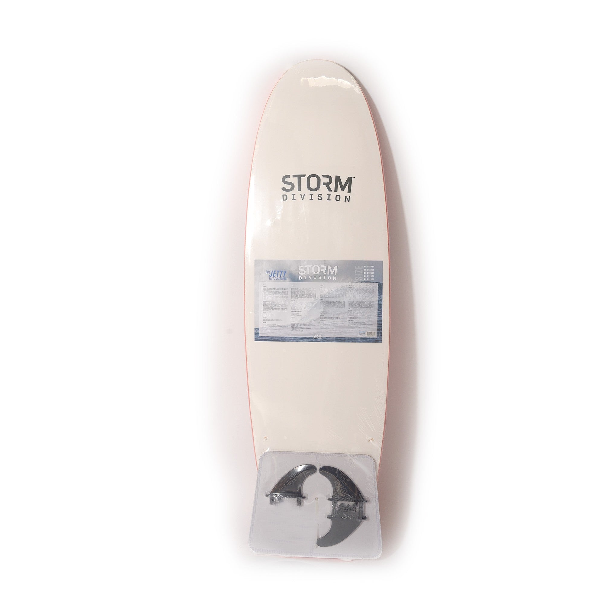 STORM DIVISION - Jetty Softboard - Foam Surfboard - 5'8 - Red
