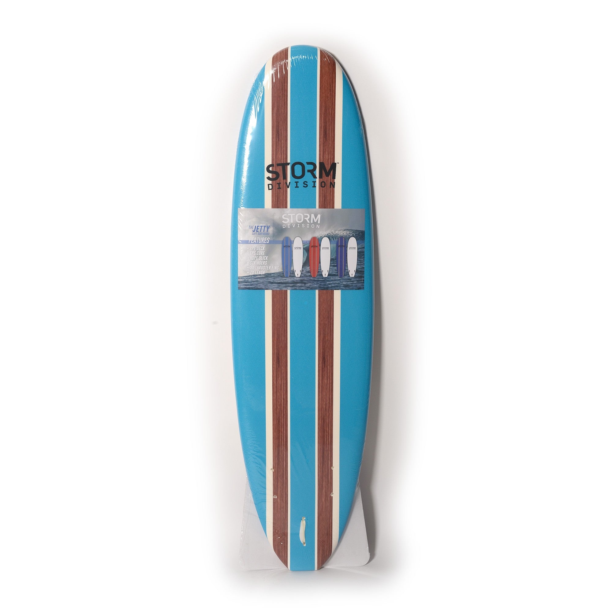 STORM DIVISION - Jetty Softboard - Tabla de surf de espuma - 6'2 - Azul