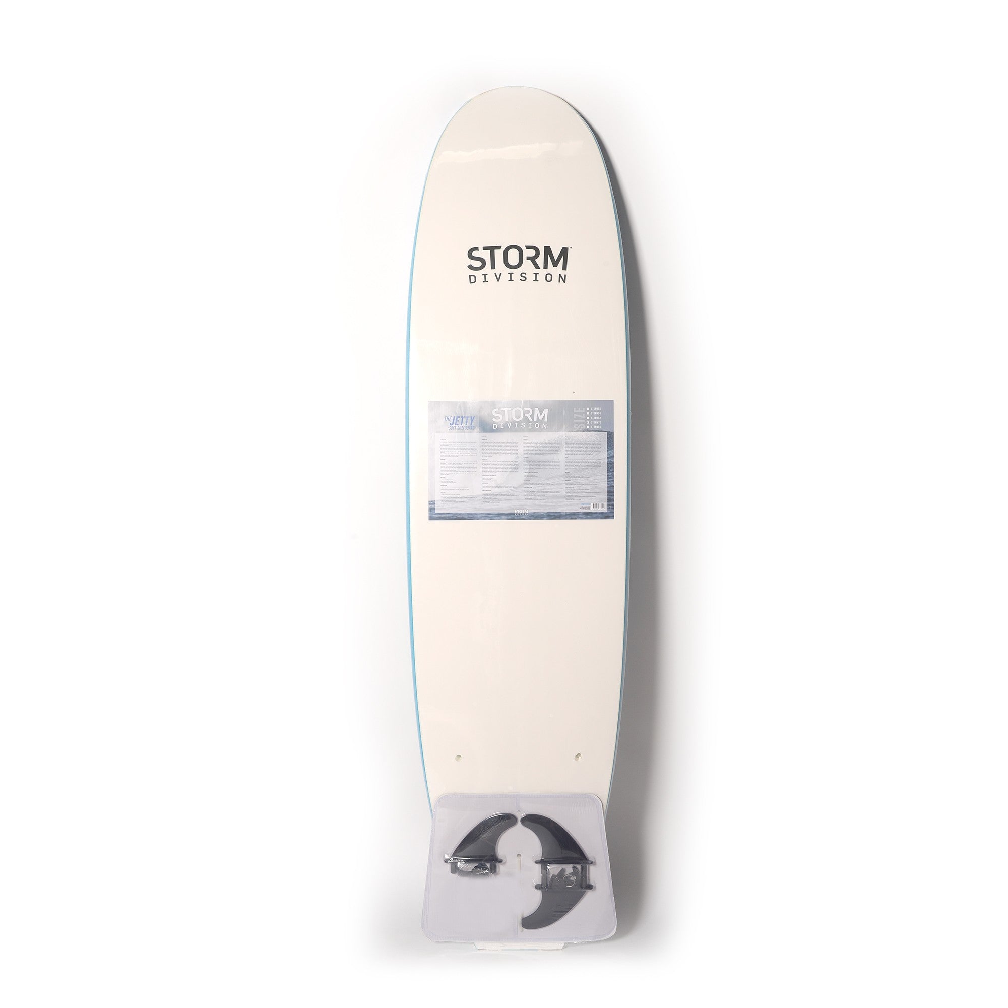 STORM DIVISION - Jetty Softboard - Foam Surfboard - 6'2 - Blue
