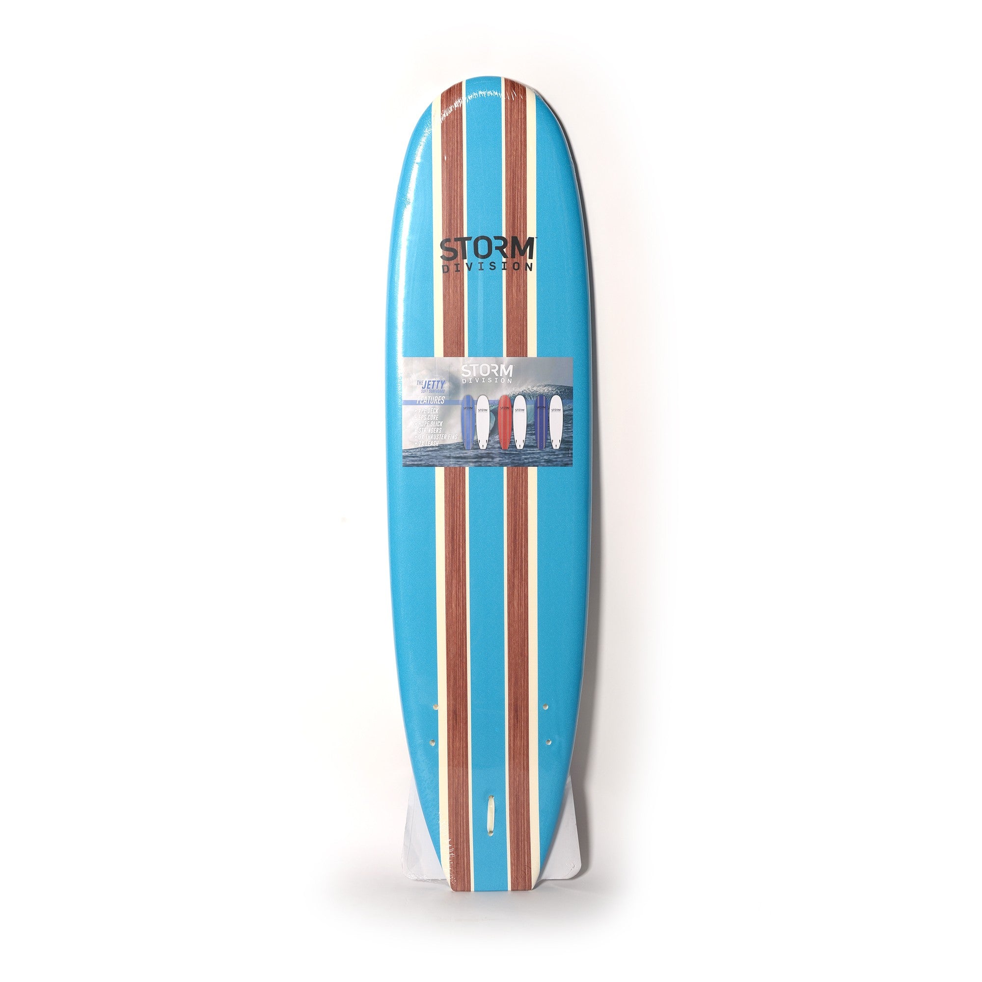 STORM DIVISION - Jetty Softboard - Tabla de surf de espuma - 7'0 - Azul