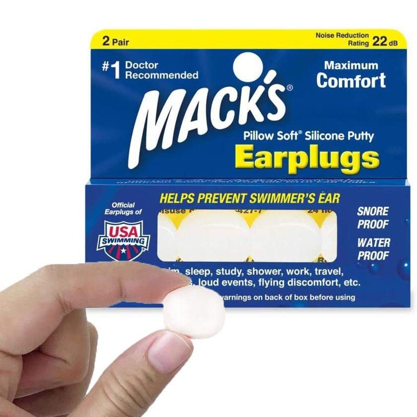 MACK'S EARPLUGS - Pillow Soft Adults - Earplugs - 2 Pairs