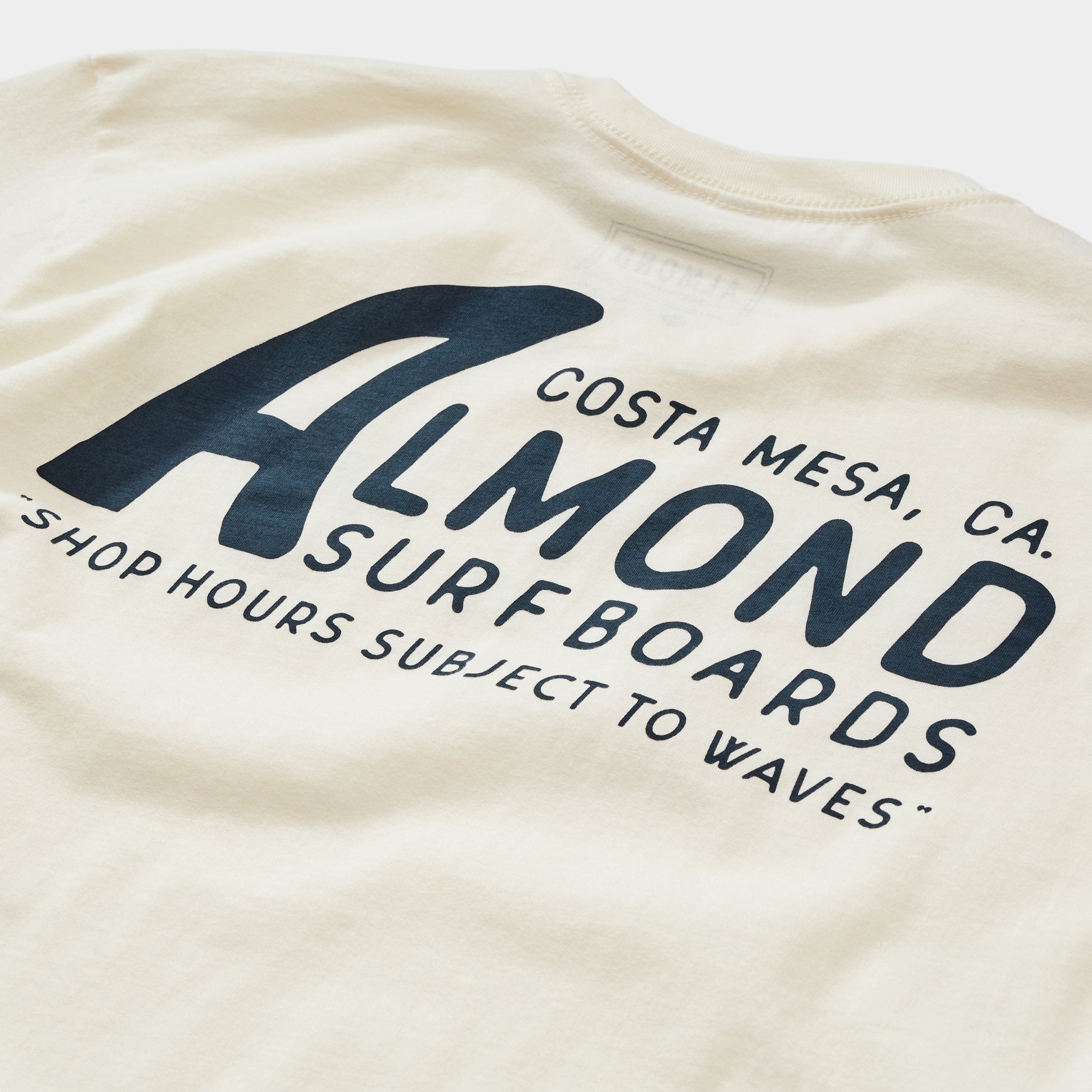 ALMOND Surfboards - Surf hours Tee - Natural