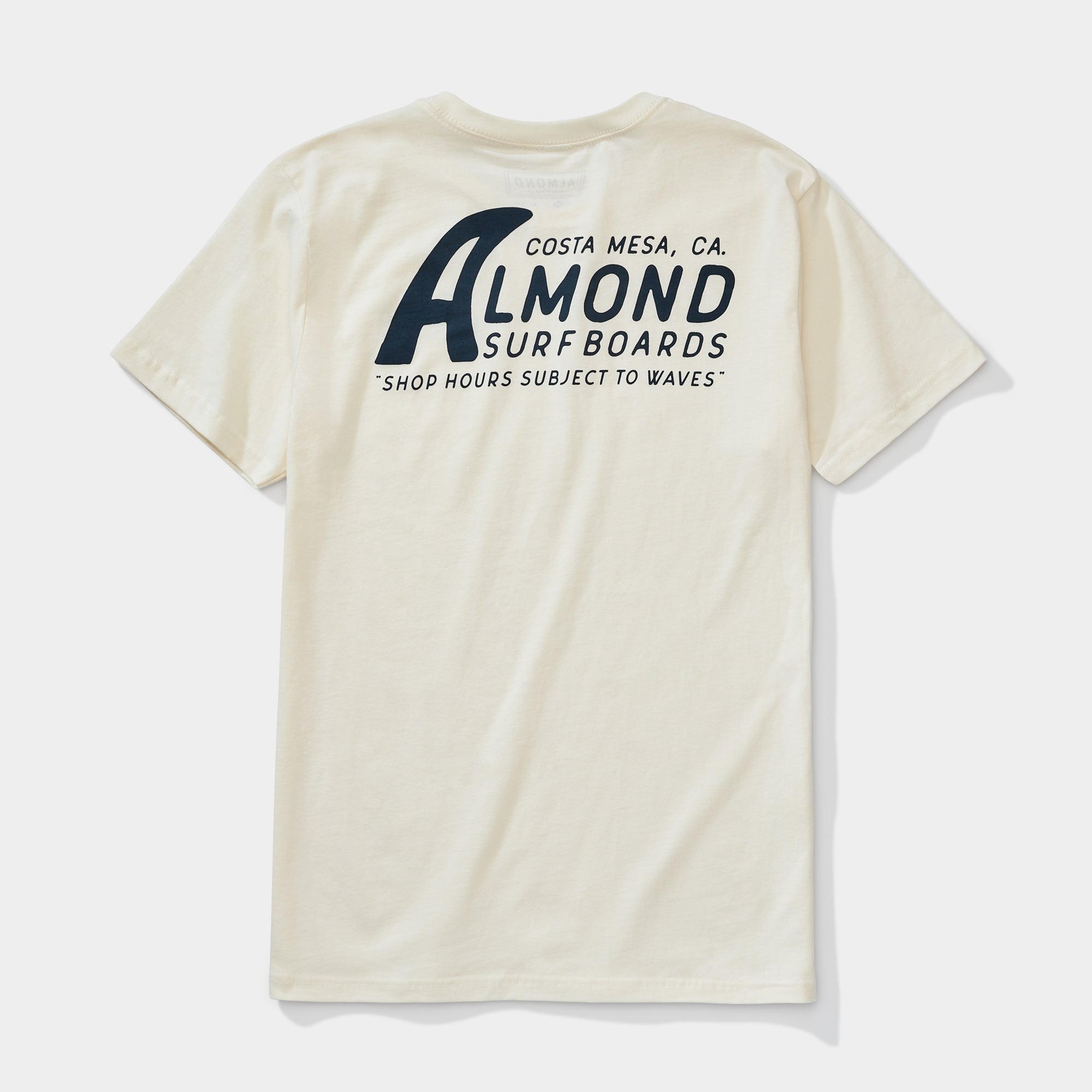 ALMOND Surfboards - Surf hours Tee - Natural