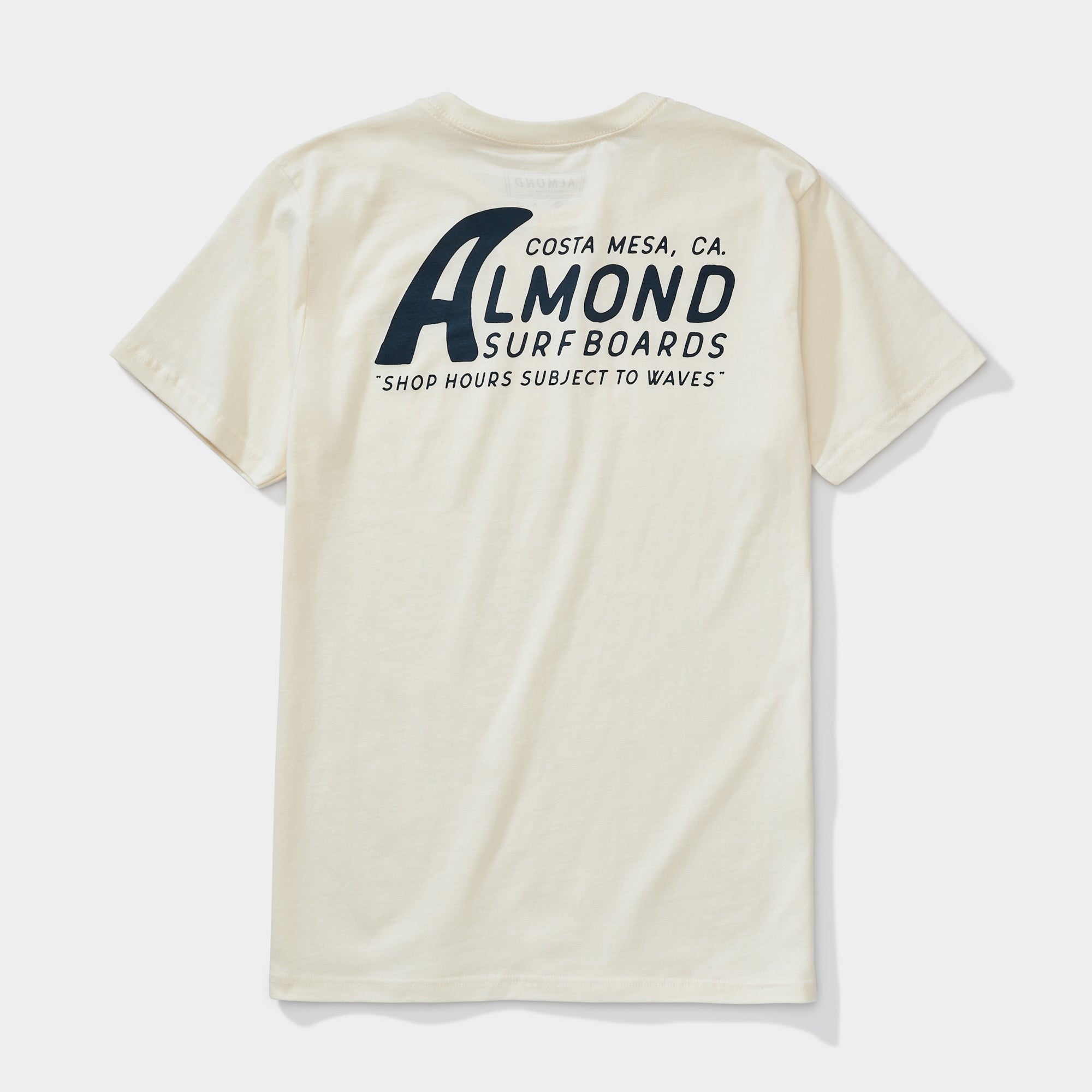 ALMOND Tablas de surf - Camiseta Surf hours - Natural