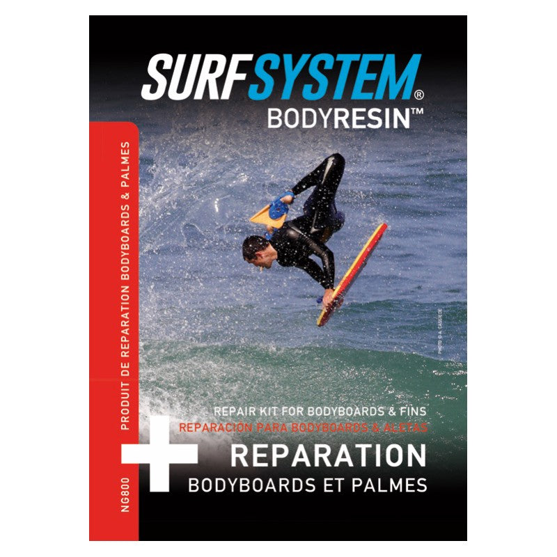 SURF SYSTEM - Kit de reparación de bodyresin - Bodyboard y Aletas