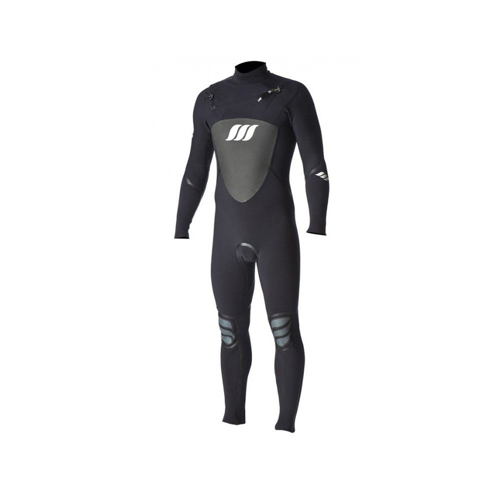 WEST - Children's Surf Wetsuit - LOTUS Junior 3/2mm Front Zip - Black